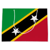 Vlag van Saint Kitts en Nevis Groot Cadeauzakje (Voorkant)