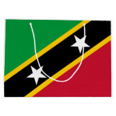 Vlag van Saint Kitts en Nevis Groot Cadeauzakje (Achterkant)