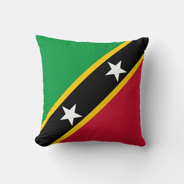 Vlag van Saint Kitts en Nevis Kussen (Voorkant)