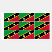 Vlag van Saint Kitts en Nevis Labels (Vel)