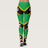 Vlag van Saint Kitts en Nevis Leggings (Achterkant)