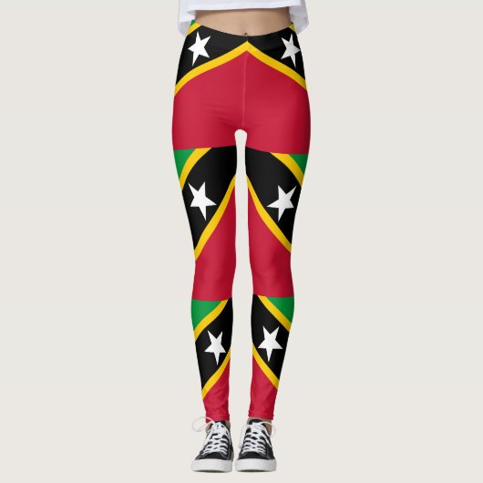 Vlag van Saint Kitts en Nevis Leggings (Voorkant)