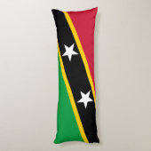Vlag van Saint Kitts en Nevis Lichaamskussen (Achterkant (Verticaal))