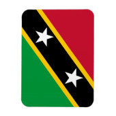 Vlag van Saint Kitts en Nevis Magneet (Verticaal)