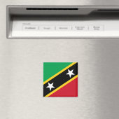 Vlag van Saint Kitts en Nevis Magneet (Insitu (Vaatwasser))