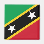 Vlag van Saint Kitts en Nevis Magneet (Voorkant)