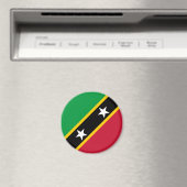 Vlag van Saint Kitts en Nevis Magneet (Insitu (Vaatwasser))