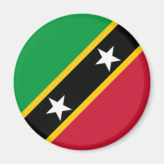 Vlag van Saint Kitts en Nevis Magneet (Voorkant)