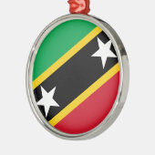 Vlag van Saint Kitts en Nevis Metalen Ornament (Links)