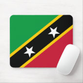 Vlag van Saint Kitts en Nevis Muismat (Met muis)
