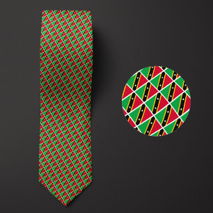 Vlag van Saint Kitts en Nevis Patroon Stropdas