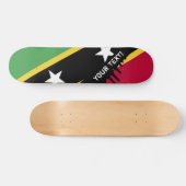 Vlag van Saint Kitts en Nevis Persoonlijk Skateboard (Horizontaal)