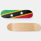 Vlag van Saint Kitts en Nevis Persoonlijk Skateboard (Horizontaal)