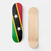 Vlag van Saint Kitts en Nevis Persoonlijk Skateboard (Voorkant)