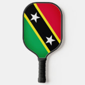 Vlag van Saint Kitts en Nevis Pickleball Paddle (Achterkant)