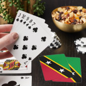 Vlag van Saint Kitts en Nevis Pokerkaarten (Insitu)