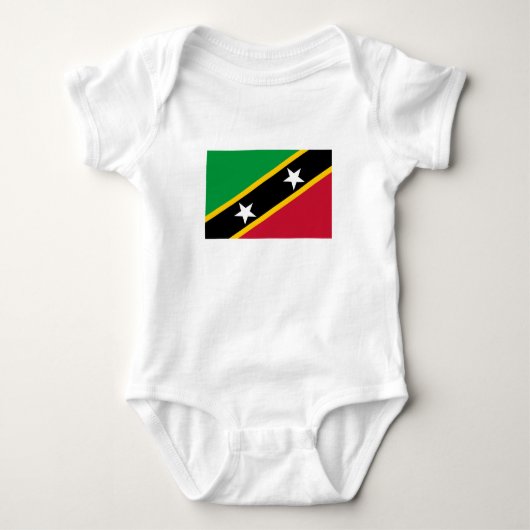 Vlag van Saint Kitts en Nevis Romper (Voorkant)