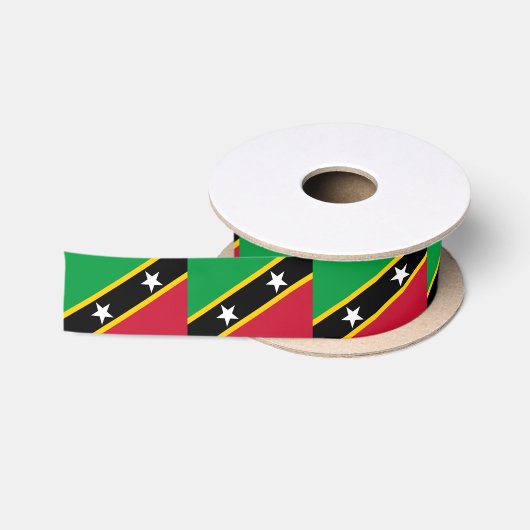 Vlag van Saint Kitts en Nevis Satijnen Lint (Spoel)