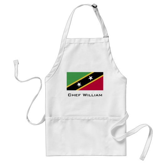 Vlag van Saint Kitts en Nevis Standaard Schort (Voorkant)