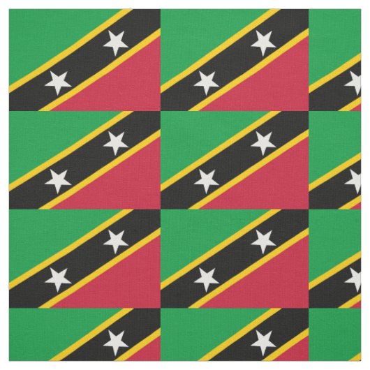 Vlag van Saint Kitts en Nevis Stof (Swatch)