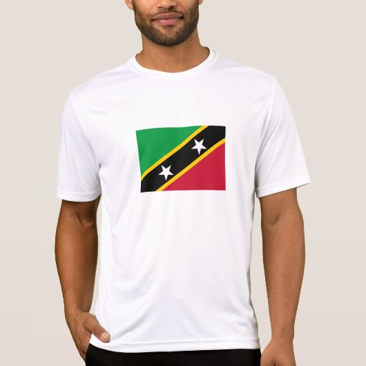 Vlag van Saint Kitts en Nevis T-shirt (Voorkant)