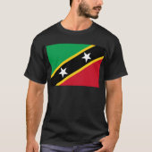 Vlag van Saint Kitts en Nevis T-shirt (Voorkant)