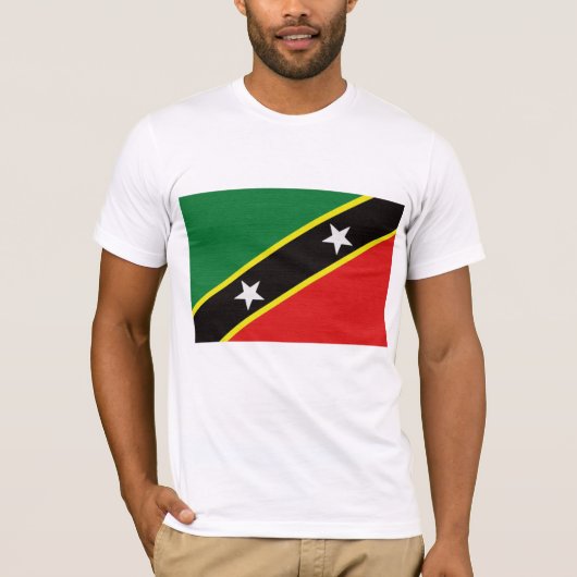 Vlag van Saint Kitts en Nevis T-shirt (Voorkant)