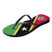 Vlag van Saint Kitts en Nevis Teenslippers (Schuin)