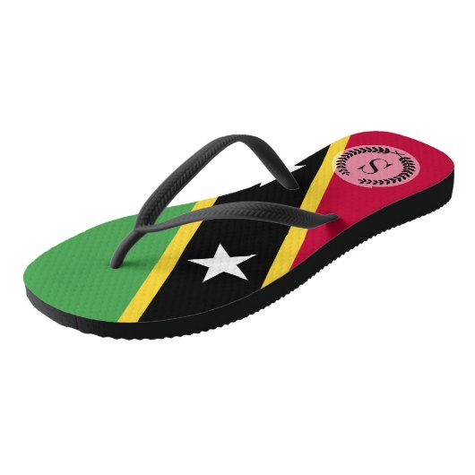 Vlag van Saint Kitts en Nevis Teenslippers (Schuin)