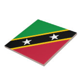Vlag van Saint Kitts en Nevis Tegeltje (Zijkant)