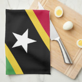 Vlag van Saint Kitts en Nevis Theedoek (Quarter Fold)