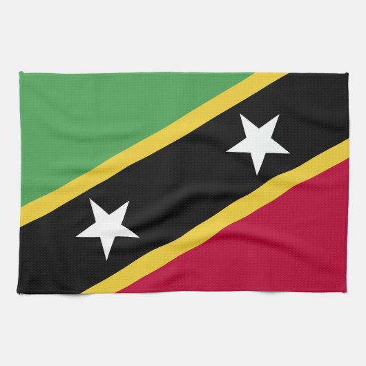 Vlag van Saint Kitts en Nevis Theedoek (Horizontaal)