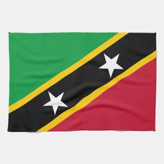 Vlag van Saint Kitts en Nevis Theedoek (Horizontaal)