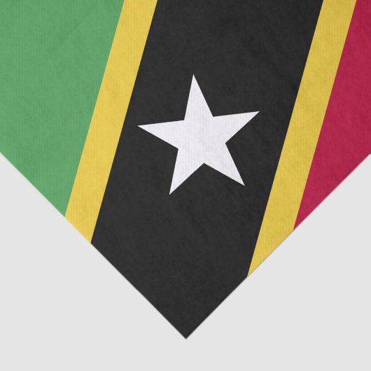 Vlag van Saint Kitts en Nevis Tissuepapier (Detail)