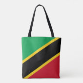 Vlag van Saint Kitts en Nevis Tote Bag (Achterkant)