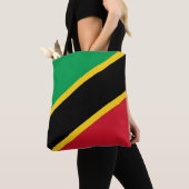Vlag van Saint Kitts en Nevis Tote Bag (Dichtbij)