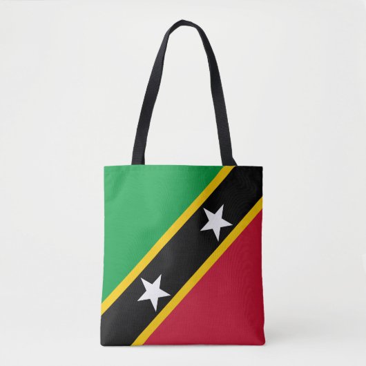 Vlag van Saint Kitts en Nevis Tote Bag (Voorkant)