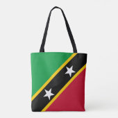 Vlag van Saint Kitts en Nevis Tote Bag (Achterkant)