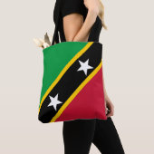 Vlag van Saint Kitts en Nevis Tote Bag (Dichtbij)