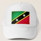Vlag van Saint Kitts en Nevis Trucker Pet (Voorkant)