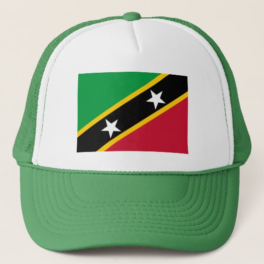 Vlag van Saint Kitts en Nevis Trucker Pet (Voorkant)