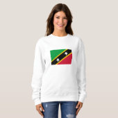 Vlag van Saint Kitts en Nevis Trui (Voorkant volledig)