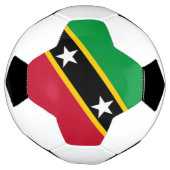 Vlag van Saint Kitts en Nevis Voetbal (Gedraaid)