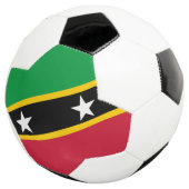 Vlag van Saint Kitts en Nevis Voetbal (Drie kwart)