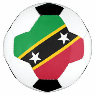 Vlag van Saint Kitts en Nevis Voetbal