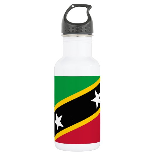Vlag van Saint Kitts en Nevis Waterfles (Voorkant)