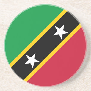Vlag van Saint Kitts en Nevis Zandsteen Onderzetter