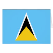 Vlag van Saint Lucia (Voorkant Horizontaal)