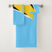 Vlag van Saint Lucia Bad Handdoek (Insitu)