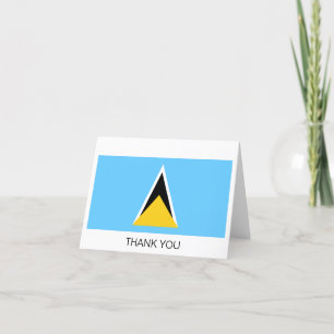 Vlag van Saint Lucia Bedankkaart